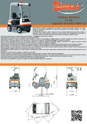 Vontatók Simai TE 70 ac