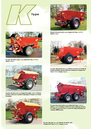 Műrágyaszórók Bredal K 105 LB