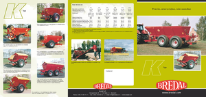 Műrágyaszórók Bredal K 105 LB