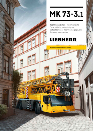 Tehergépkocsira szerelt toronydaruk - merevgém - alulforgó Liebherr MK 73-3.1