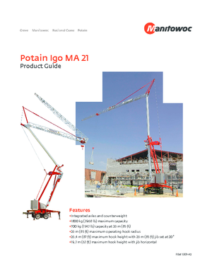 Toronydaruk - merevgém - alulforgó Potain IGO MA 21