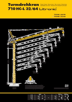 Toronydaruk - billenőgém - felülforgó Liebherr 710 HC-L 32/64 Litronic
