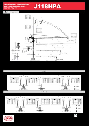 Toronydaruk - merevgém - felülforgó Jaso J118HPA