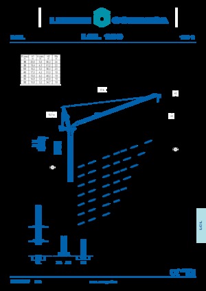 Toronydaruk - billenőgém - felülforgó Comansa LCL 190