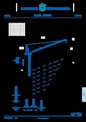 Toronydaruk - billenőgém - felülforgó Comansa LCL 310