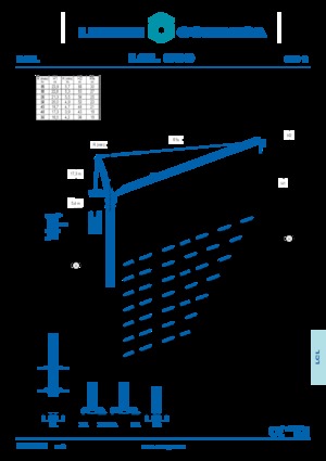 Toronydaruk - billenőgém - felülforgó Comansa LCL 500