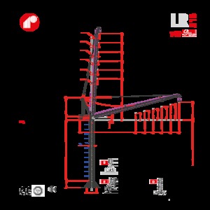 Toronydaruk - billenőgém - felülforgó Raimondi LR213