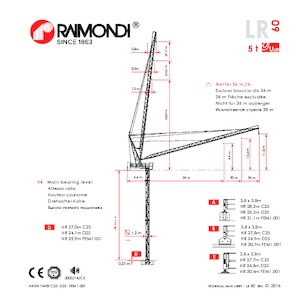 Toronydaruk - billenőgém - felülforgó Raimondi LR60