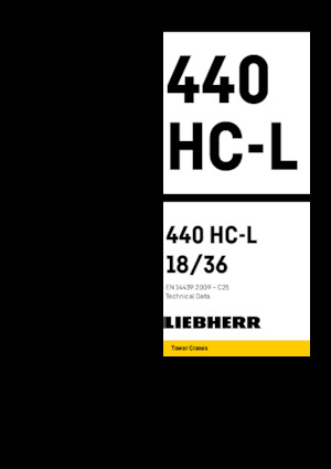 Toronydaruk - billenőgém - felülforgó Liebherr 440 HC-L 18/36
