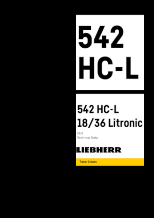 Toronydaruk - billenőgém - felülforgó Liebherr 542 HC-L 18/36 Litronic