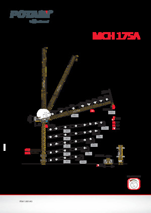 Toronydaruk - billenőgém - felülforgó Potain MCH 175 A