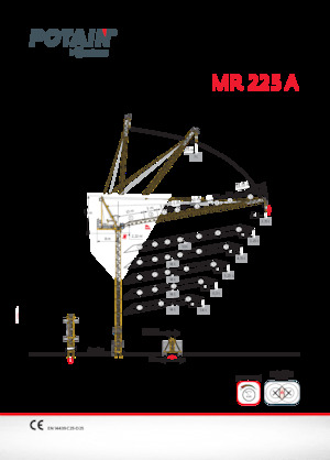 Toronydaruk - billenőgém - felülforgó Potain MR 225 A