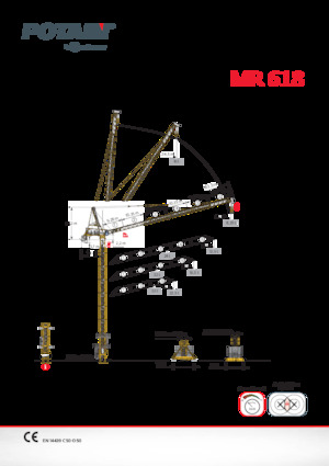 Toronydaruk - billenőgém - felülforgó Potain MR 618