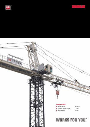 Toronydaruk - billenőgém - felülforgó TEREX CRANES SK 415-20