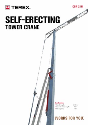 Toronydaruk - merevgém - alulforgó Terex Comedil (Zeppelin) CBR 21 H