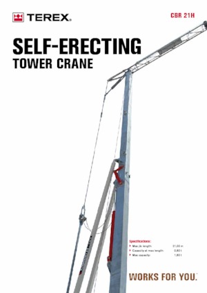 Toronydaruk - merevgém - alulforgó TEREX CRANES CBR 21H