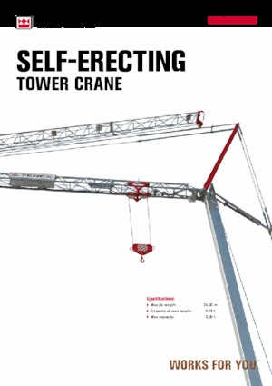 Toronydaruk - merevgém - alulforgó TEREX CRANES CBR 24 PLUS
