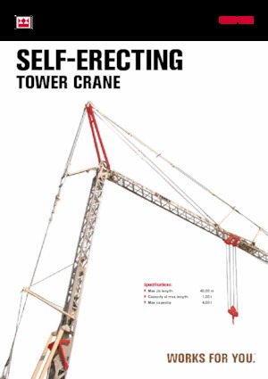 Toronydaruk - merevgém - alulforgó TEREX CRANES CBR 40H