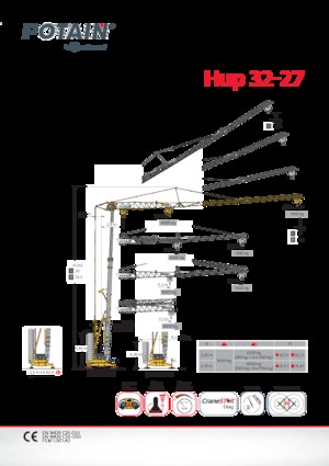Toronydaruk - merevgém - alulforgó Potain Hup32-27