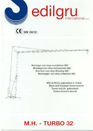 Toronydaruk - merevgém - alulforgó Edilgru T 32