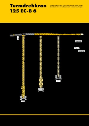 Toronydaruk - merevgém - felülforgó Liebherr 125 EC-B 6