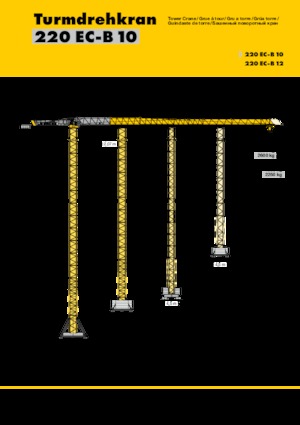 Toronydaruk - merevgém - felülforgó Liebherr 220 EC-B 10