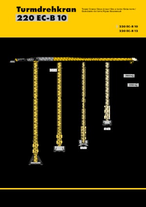 Toronydaruk - merevgém - felülforgó Liebherr 220 EC-B 12