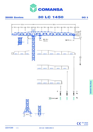 Toronydaruk - merevgém - felülforgó Comansa 30LC1450