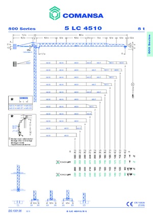 Toronydaruk - merevgém - felülforgó Comansa 5LC4510