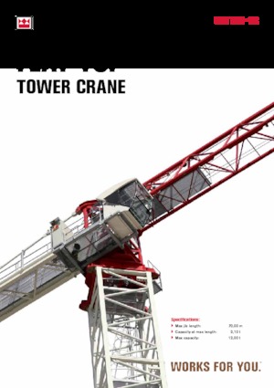 Toronydaruk - merevgém - felülforgó Terex Comedil (Zeppelin) CTT 231-12
