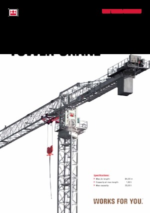 Toronydaruk - merevgém - felülforgó Terex Comedil (Zeppelin) CTT 561A-32