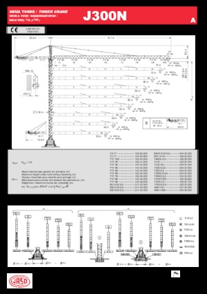 Toronydaruk - merevgém - felülforgó Jaso J300N.A