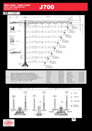 Toronydaruk - merevgém - felülforgó Jaso J700