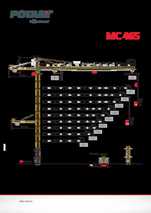 Toronydaruk - merevgém - felülforgó Potain MC 465