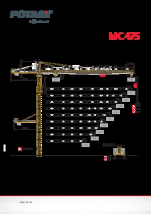 Toronydaruk - merevgém - felülforgó Potain MC 475
