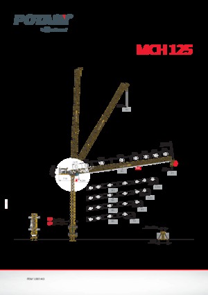 Toronydaruk - merevgém - felülforgó Potain MCH 125