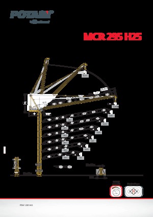 Toronydaruk - merevgém - felülforgó Potain MCR 295 H25