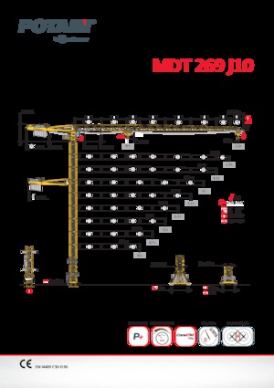 Toronydaruk - merevgém - felülforgó Potain MDT 269 J10