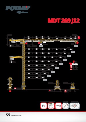 Toronydaruk - merevgém - felülforgó Potain MDT 269 J12