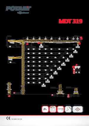 Toronydaruk - merevgém - felülforgó Potain MDT 319