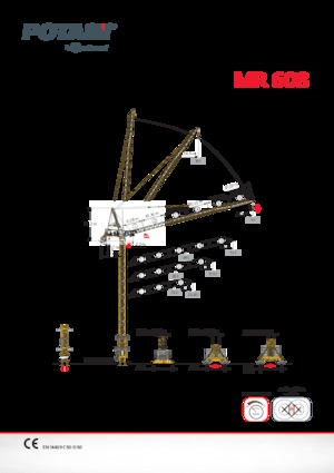 Toronydaruk - merevgém - felülforgó Potain MR 608