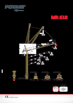 Toronydaruk - merevgém - felülforgó Potain MR 618