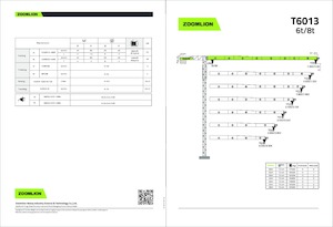 Toronydaruk - merevgém - felülforgó Zoomlion T6013-8