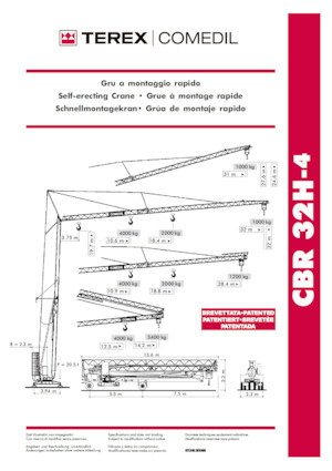 Toronydaruk - merevgém - alulforgó Terex Comedil (Zeppelin) CBR 32 H - 4