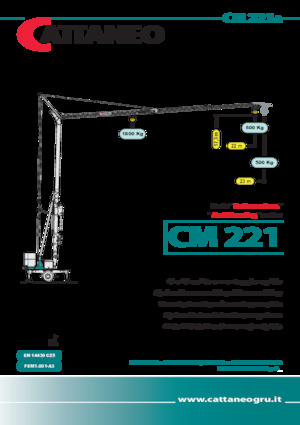 Toronydaruk - merevgém - alulforgó Cattaneo CM 221A
