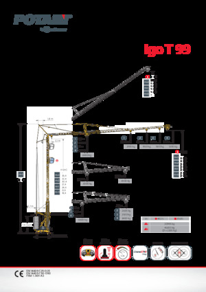 Toronydaruk - merevgém - alulforgó Potain Igo T 99