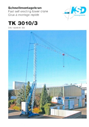 Toronydaruk - merevgém - alulforgó KSD TK  3010/3 (2,5 m)