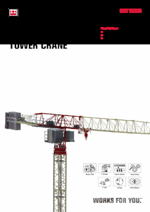 Toronydaruk - merevgém - felülforgó TEREX CRANES CTT 172-8