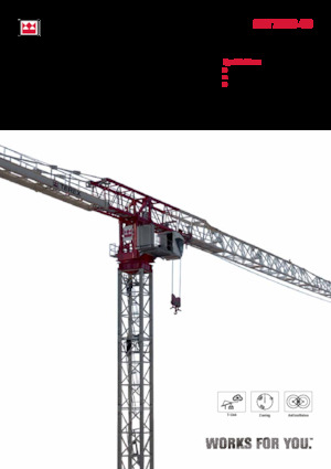 Toronydaruk - merevgém - felülforgó TEREX CRANES CTT 721B-40