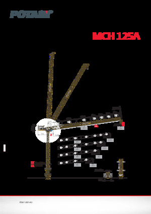 Toronydaruk - merevgém - felülforgó Potain MCH 125 A